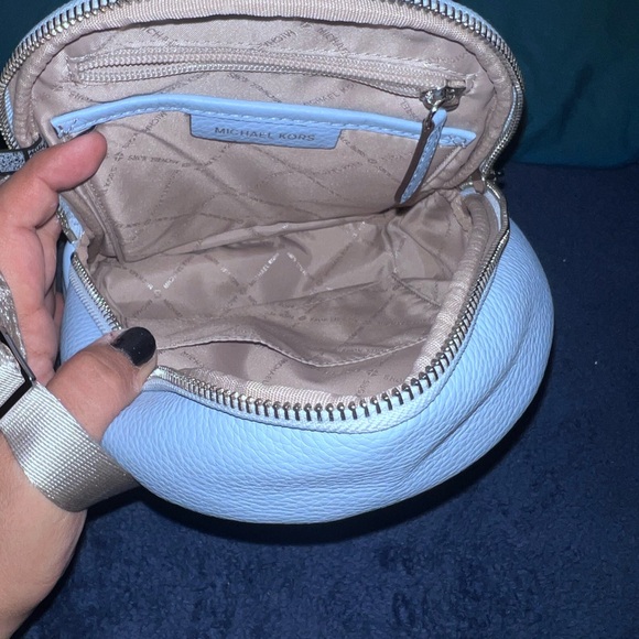 Michael Kors ERIN small convertible backpack Sky Blue Studded - Picture 7 of 7